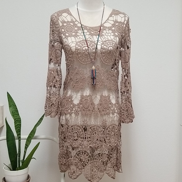 CROCHET COVER UP MOCCA🌴🌻👙 - Picture 8 of 9